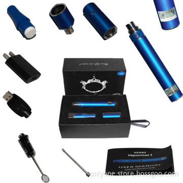 2014 High Quality Herb Vaporizer Ago with Dry Herb Atomizer Kit Rubber Mouthpiece and LCD Screen